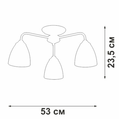 Потолочная люстра Vitaluce V3946-0/3PL Потолочная люстра Vitaluce V3946-0/3PL