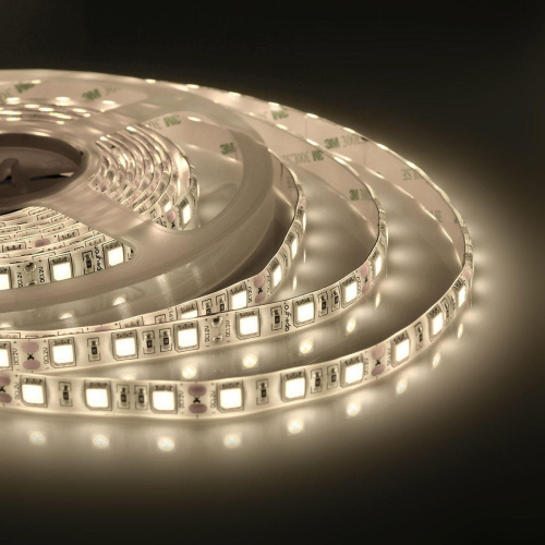 Светодиодная влагозащищенная лента Apeyron 14,4W/m 60LED/m 5050SMD теплый белый 5M 00-11 Светодиодная влагозащищенная лента Apeyron 14,4W/m 60LED/m 5050SMD теплый белый 5M 00-11