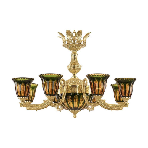 Подвесная люстра Bohemia Ivele 71212P/8/210 G P2 U Amber-Green/H-1H Y8 Подвесная люстра Bohemia Ivele 71212P/8/210 G P2 U Amber-Green/H-1H Y8