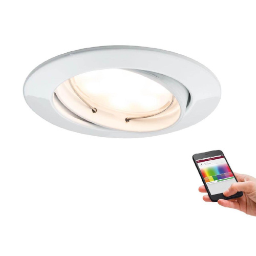Встраиваемый светодиодный светильник Paulmann Line Led Smart Coin 92093 Встраиваемый светодиодный светильник Paulmann Line Led Smart Coin 92093