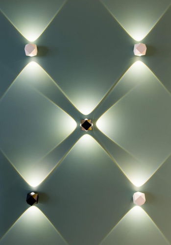 Уличный настенный светодиодный светильник Odeon Light Hightech Diamanta 4219/4WL
