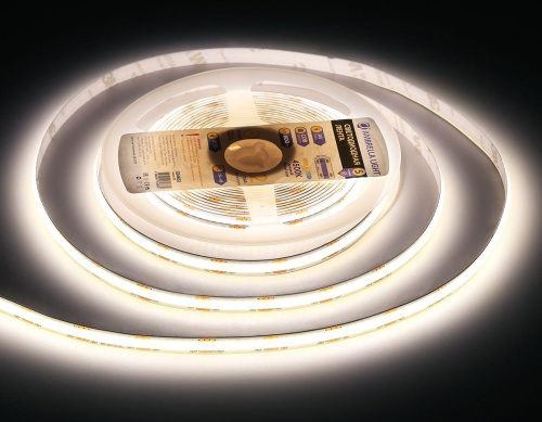Светодиодная лента Ambrella Light 10W/m 320LED/m COB дневной белый 5M GS4652 Светодиодная лента Ambrella Light 10W/m 320LED/m COB дневной белый 5M GS4652