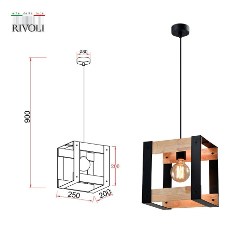 Подвесной светильник Rivoli Eve 5144-201 Б0054982 Подвесной светильник Rivoli Eve 5144-201 Б0054982