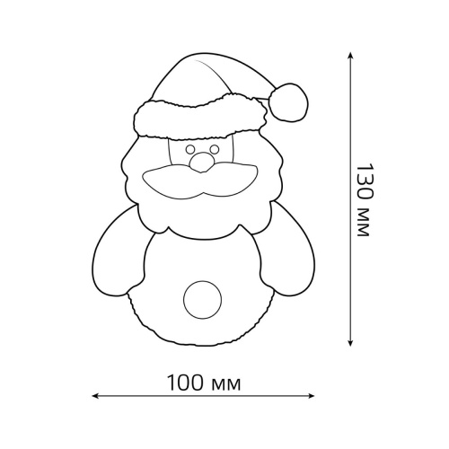 Фигурка светодиодная Дед Мороз Gauss Holiday HL001 Фигурка светодиодная Дед Мороз Gauss Holiday HL001