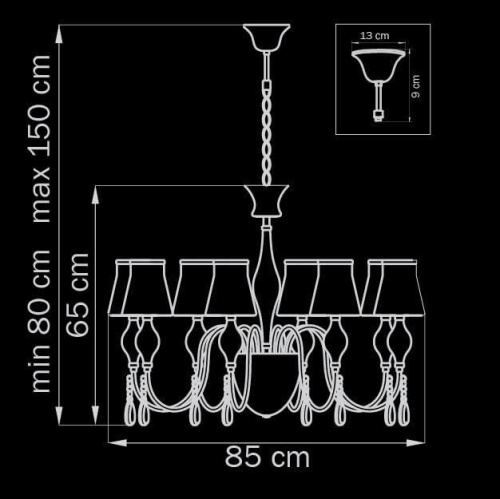 Подвесная люстра Lightstar Escica 806080 Подвесная люстра Lightstar Escica 806080