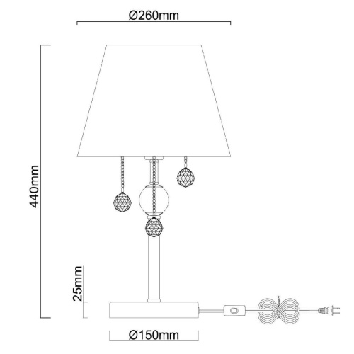 Настольная лампа MW-Light Федерика 684031401 Настольная лампа MW-Light Федерика 684031401
