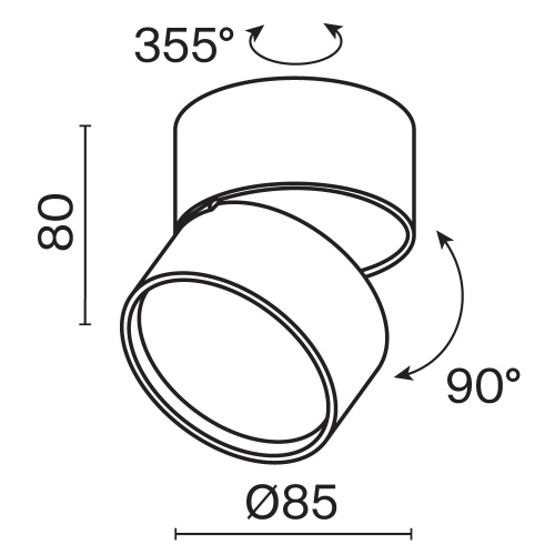 Светодиодный спот Maytoni Onda C024CL-L12W3K Светодиодный спот Maytoni Onda C024CL-L12W3K