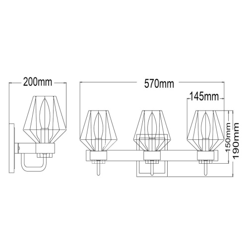 Бра MW-Light Джестер 104022203 Бра MW-Light Джестер 104022203
