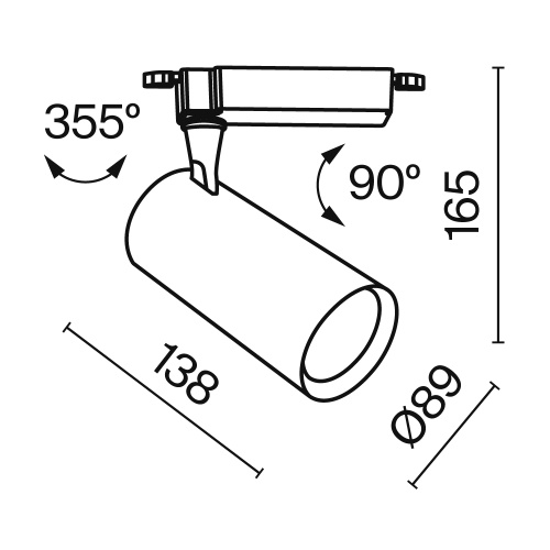 Трековый светильник Technical TR003-1-26W4K-S-W Трековый светильник Technical TR003-1-26W4K-S-W