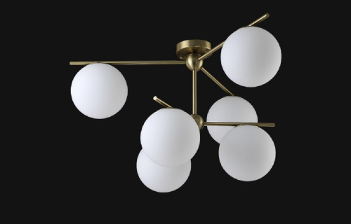 Подвесная люстра Crystal Lux FELIZ SP-PL6 BRONZE/WHITE