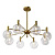 Подвесная люстра Crystal Lux Andres SP8 Bronze/Transparente