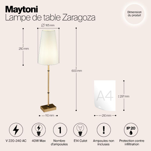 Подвесная люстра Maytoni Zaragoza H001CL-05BS Подвесная люстра Maytoni Zaragoza H001CL-05BS