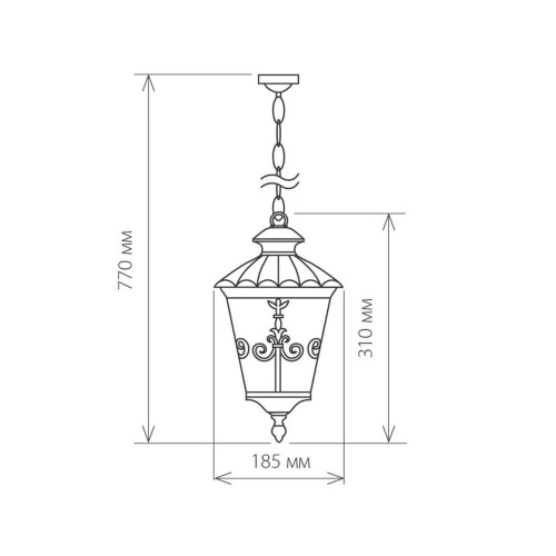 Уличный подвесной светильник Elektrostandard Diadema a028004 Уличный подвесной светильник Elektrostandard Diadema a028004
