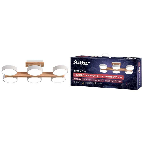 Потолочная люстра Ritter SCANDIA 51627 3 Потолочная люстра Ritter SCANDIA 51627 3