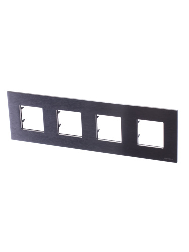 Рамка 4-постовая ABB Zenit сталь 2CLA227400N4001
