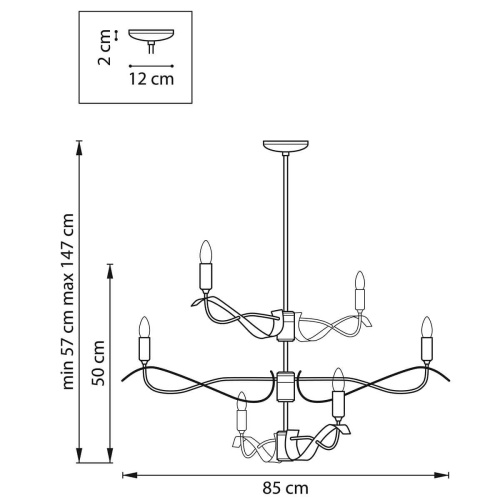 Подвесная люстра Lightstar Ragno 733267 Подвесная люстра Lightstar Ragno 733267