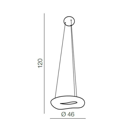 Подвесной светильник Azzardo Donut Pendant 46 CCT AZ2672 Подвесной светильник Azzardo Donut Pendant 46 CCT AZ2672