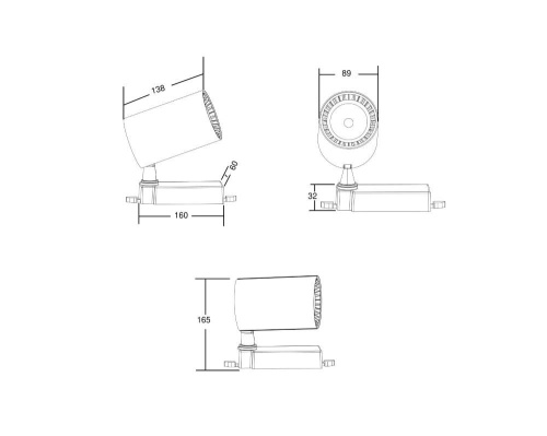 Трековый светодиодный светильник Maytoni Technical Vuoro TR029-3-30W4K-B Трековый светодиодный светильник Maytoni Technical Vuoro TR029-3-30W4K-B