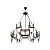 Подвесная люстра Crystal Lux Suerte Brown SP12+6