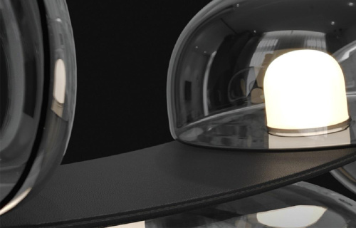 Подвесной светодный светильник Crystal Lux Bosque SP7 L3000 Black/Transparent