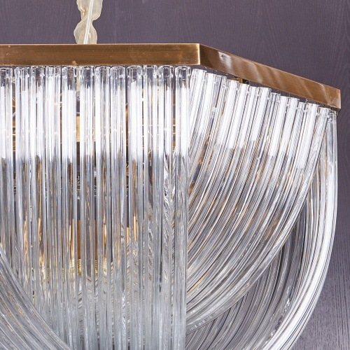Люстра Murano L12 brass/clear