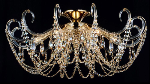 Потолочная люстра Crystal Lux Imperia PL6 Gold/Amber Потолочная люстра Crystal Lux Imperia PL6 Gold/Amber