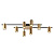 Потолочная люстра Lumien Hall Trey LH4138/8CA-BK-BR