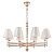 Подвесная люстра Crystal Lux FLAVIO SP8 GOLD