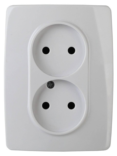 Розетка ЭРА 12 2x2P 16A 250V 12-2107-01 Б0031238 Розетка ЭРА 12 2x2P 16A 250V 12-2107-01 Б0031238