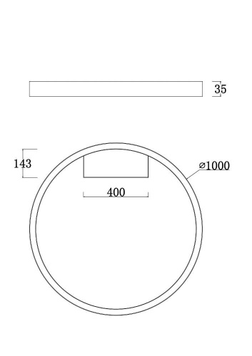 Потолочный светодиодный светильник Maytoni Rim MOD058CL-L65BS4K Потолочный светодиодный светильник Maytoni Rim MOD058CL-L65BS4K