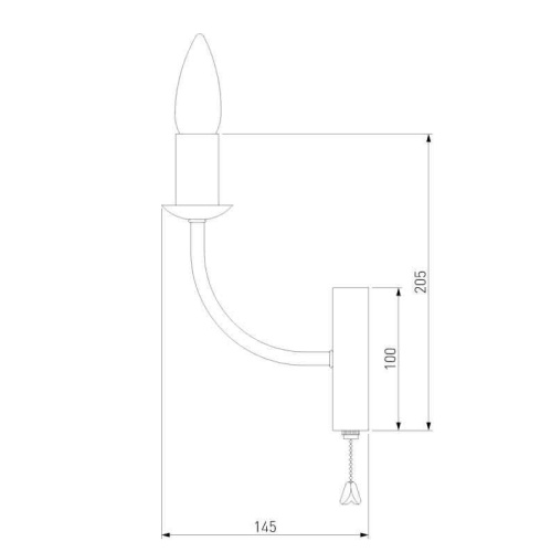 Бра Eurosvet Santi 60139/1 золото