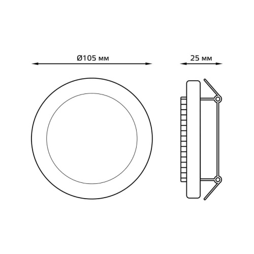 Встраиваемый светильник Gauss Tablet GX004 Встраиваемый светильник Gauss Tablet GX004