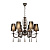 Подвесная люстра Lumina Deco Fabione LDP 1200-6 BK