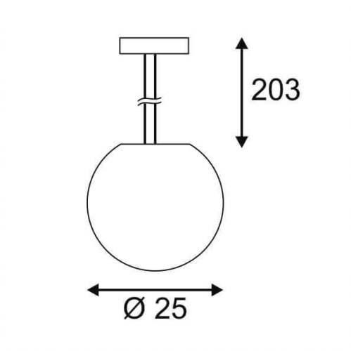 Подвесной светильник SLV Rotoball 25 165390 Подвесной светильник SLV Rotoball 25 165390