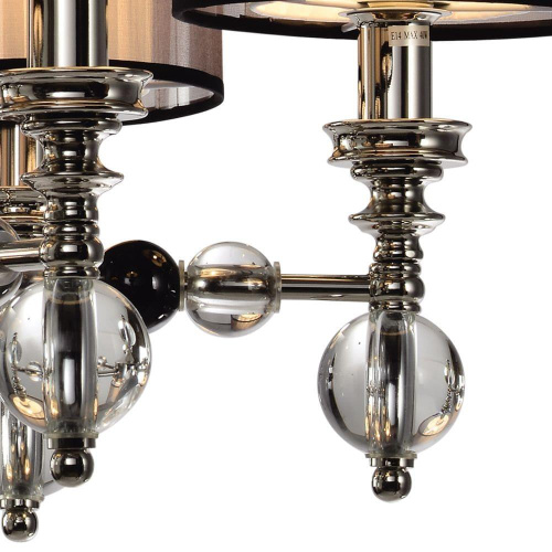 Подвесная люстра Lumien Hall Монелья LH1054/6H-NK-WT Подвесная люстра Lumien Hall Монелья LH1054/6H-NK-WT