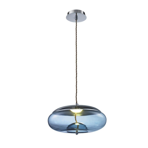 Подвесной светодиодный светильник Lumien Hall Avila LH4110/1PD-CR-BL Подвесной светодиодный светильник Lumien Hall Avila LH4110/1PD-CR-BL