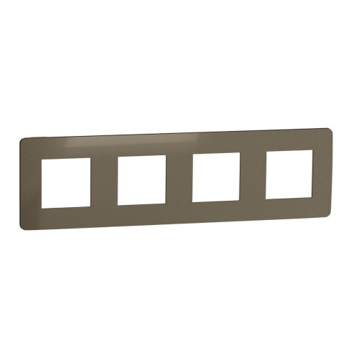 Рамка 4-постовая Schneider Electric Unica New NU280851 Рамка 4-постовая Schneider Electric Unica New NU280851