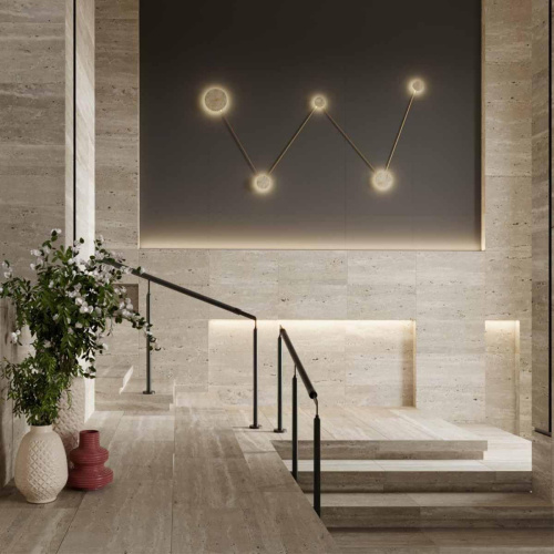 Настенный светодиодный светильник Odeon Light Hightech Travertino 6625/25WL Настенный светодиодный светильник Odeon Light Hightech Travertino 6625/25WL
