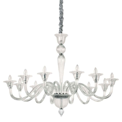 Подвесная люстра Ideal Lux Brigitta SP12 Trasparente 199375 Подвесная люстра Ideal Lux Brigitta SP12 Trasparente 199375