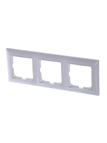 Рамка 3-постовая ABB Basic55 альпийский белый 2CKA001725A1481 Рамка 3-постовая ABB Basic55 альпийский белый 2CKA001725A1481
