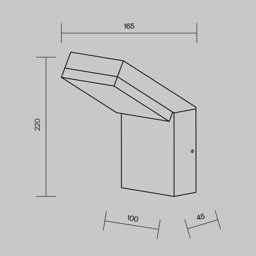 Настенный светильник (бра) Outdoor O595WL-L12B3K Настенный светильник (бра) Outdoor O595WL-L12B3K