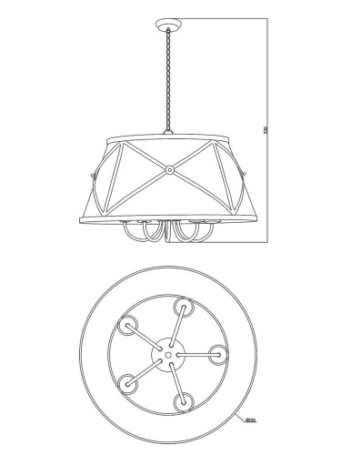 Подвесная люстра Moderli Berta V1260-5P Подвесная люстра Moderli Berta V1260-5P
