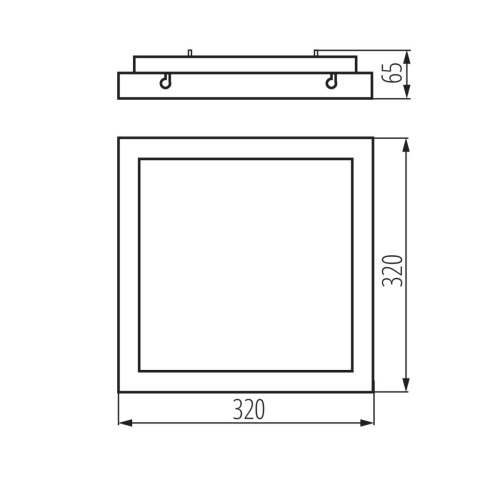 Потолочный светодиодный светильник Kanlux TYBIA M 25W-NW-SE GY 24646 Потолочный светодиодный светильник Kanlux TYBIA M 25W-NW-SE GY 24646