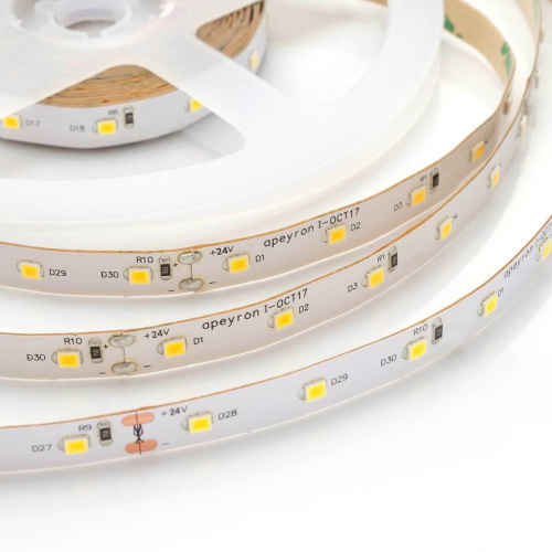 Светодиодная лента Apeyron 48W/m 60Led/m 2835SMD холодный белый 5M 00-371 Светодиодная лента Apeyron 48W/m 60Led/m 2835SMD холодный белый 5M 00-371