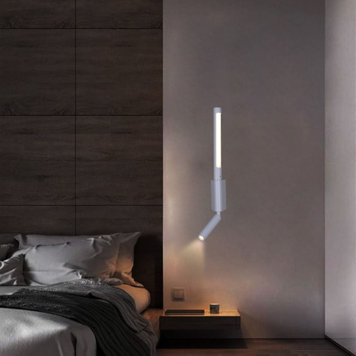 Настенный светодиодный светильник Reluce 86209-9.2-001KT LED3W+6W WT Настенный светодиодный светильник Reluce 86209-9.2-001KT LED3W+6W WT