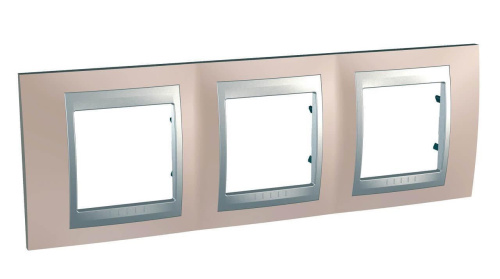 Рамка 3-постовая Schneider Electric Unica Top MGU66.006.096 Рамка 3-постовая Schneider Electric Unica Top MGU66.006.096