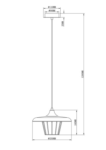 Подвесной светильник Moderli Alisa V2840-1P Подвесной светильник Moderli Alisa V2840-1P