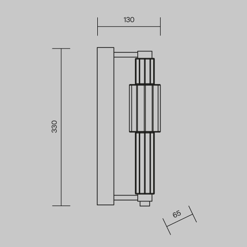 Настенный светильник Maytoni Verticale MOD308WL-L9CH3K Настенный светильник Maytoni Verticale MOD308WL-L9CH3K