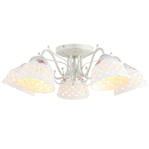 Потолочная люстра Arte Lamp Wicker A6616PL-5WG Потолочная люстра Arte Lamp Wicker A6616PL-5WG