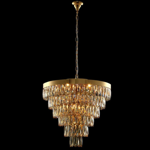 Подвесная люстра Crystal Lux Abigail SP-PL15 D620 GOLD/AMBER Подвесная люстра Crystal Lux Abigail SP-PL15 D620 GOLD/AMBER